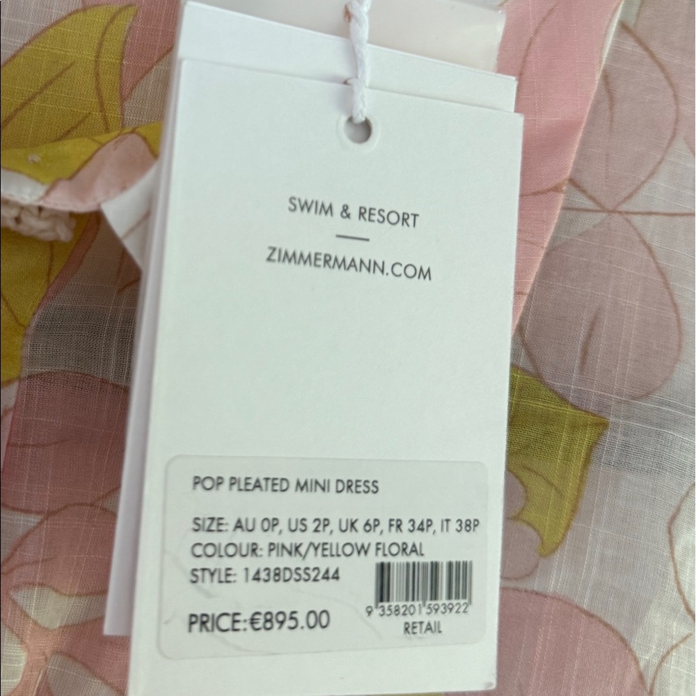 Zimmermann mini floral pink dress - Picture 4 of 4